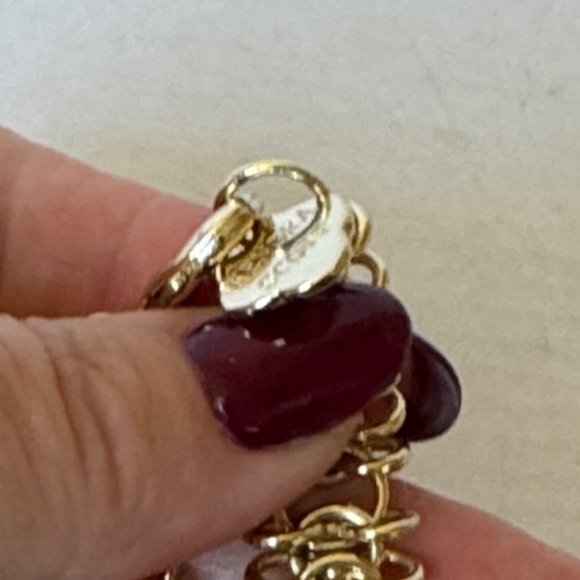 Vintage Kendra Scott Elegant Gretchen Statement Necklace Gold Iridescent Slate - Picture 17 of 17